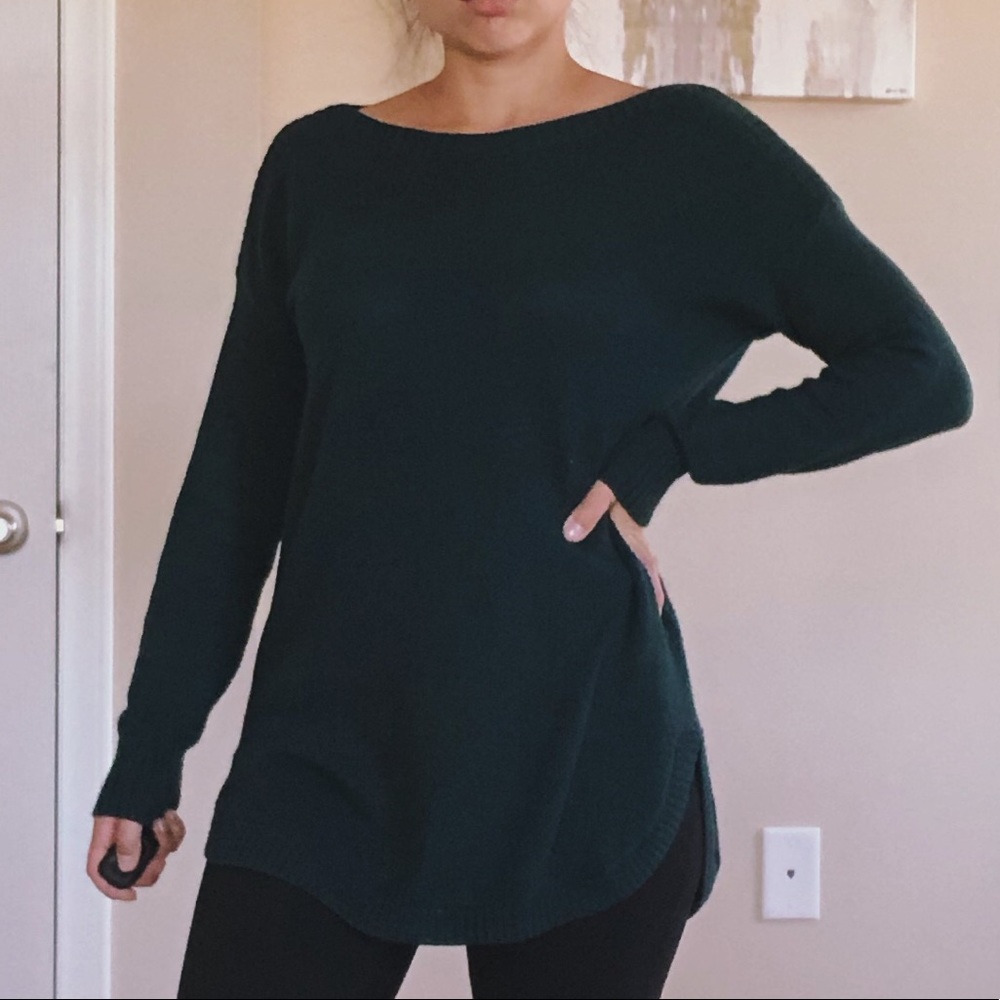 Oversized Dark Green Sweater S